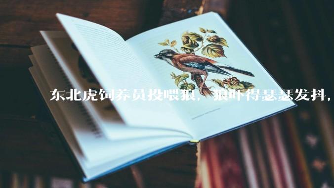东北虎饲养员投喂狼，狼吓得瑟瑟发抖，真的是「血脉压制」吗？可能是哪些原因造成的？